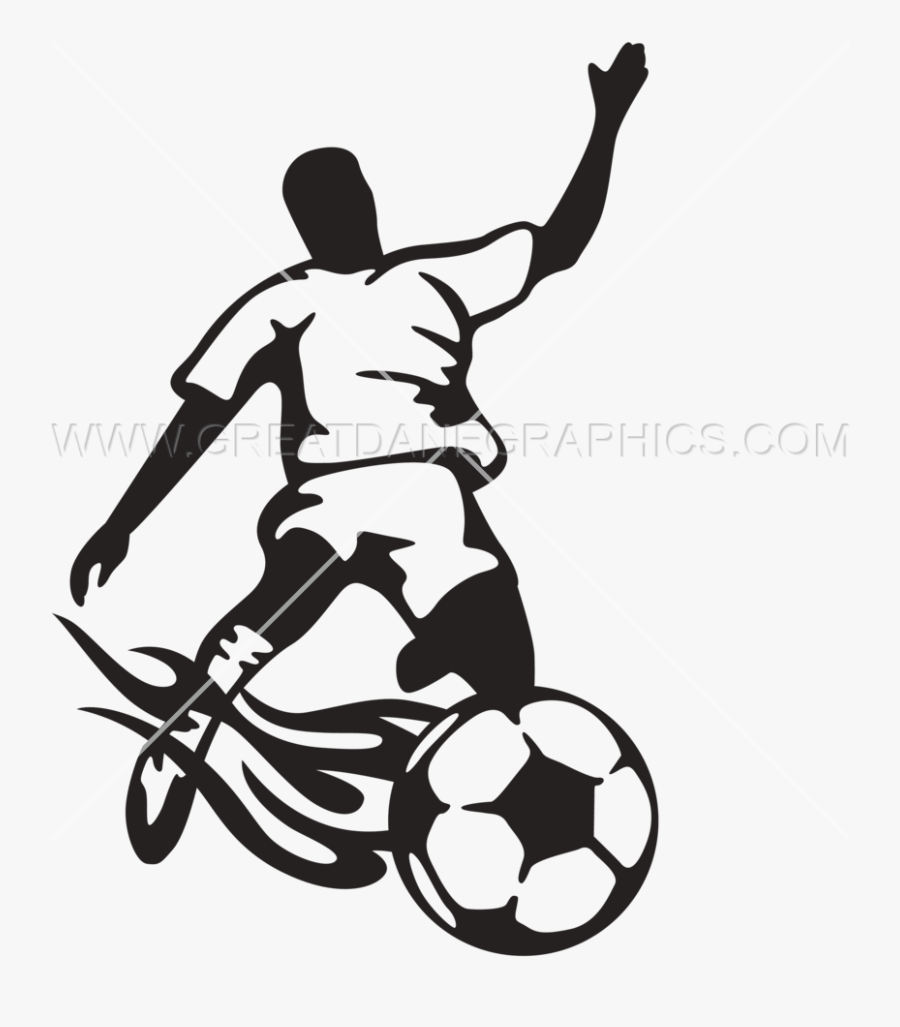 Soccer Playing Kicking, Transparent Clipart