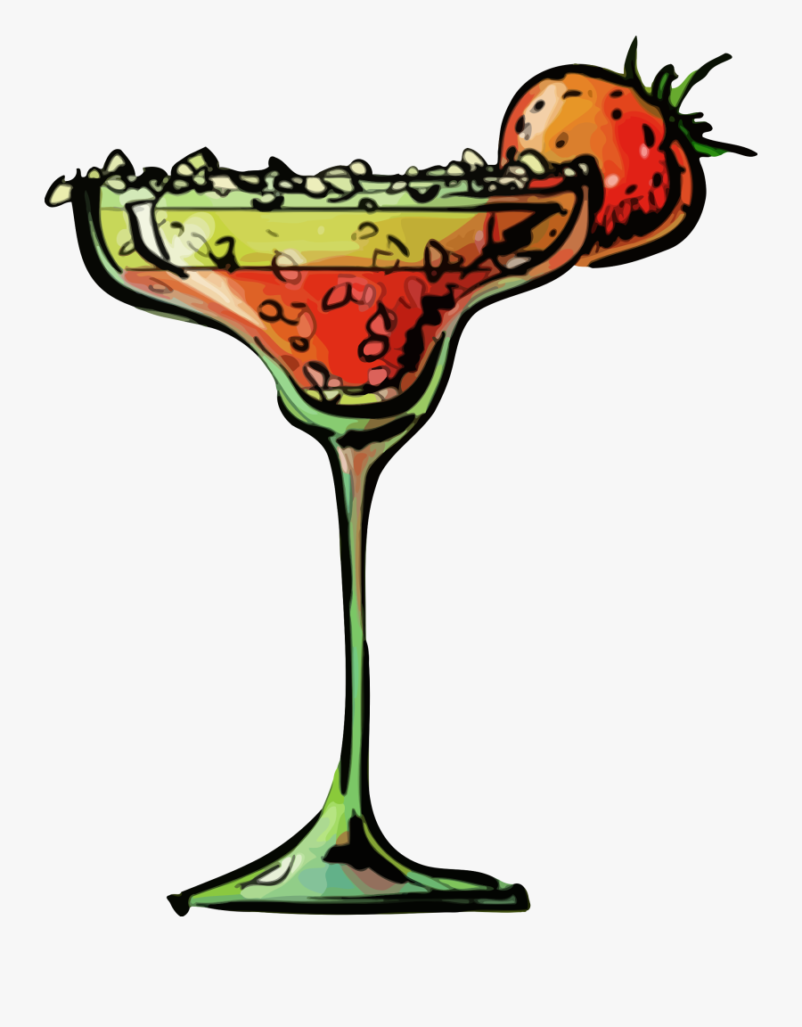 Strawberry Cocktail Big Image - Strawberry Daiquiri Cocktail Clipart, Transparent Clipart
