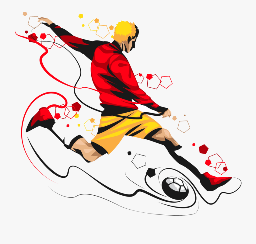 Abstract Soccer Png - East Bengal T Shirt, Transparent Clipart