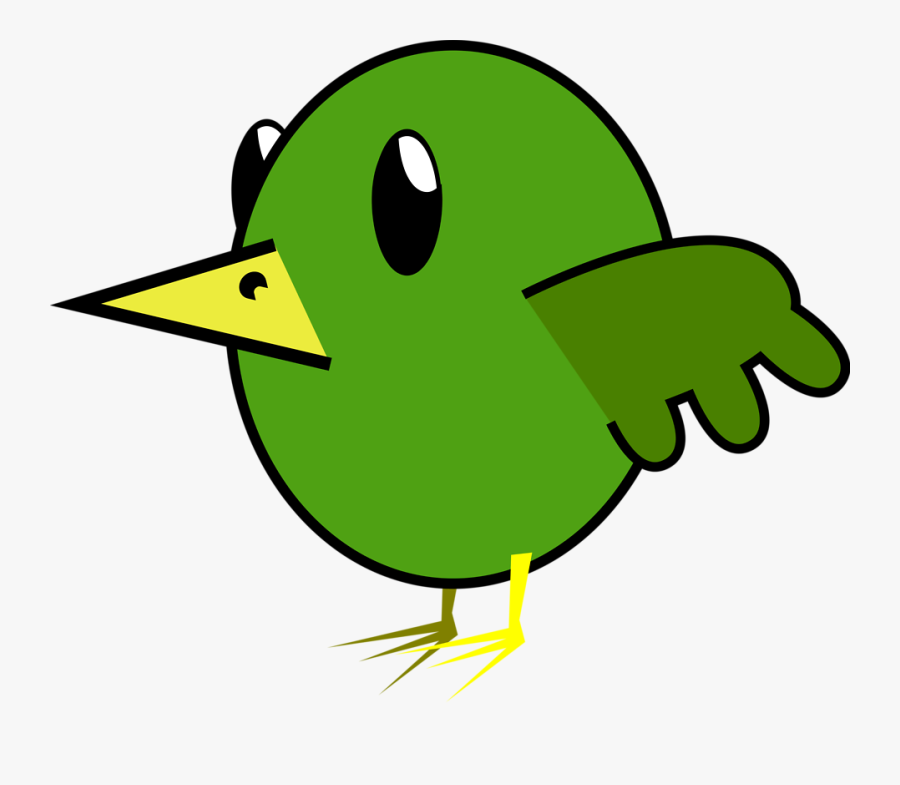Transparent Sunset Clipart Png - Green Bird Cartoon, Transparent Clipart