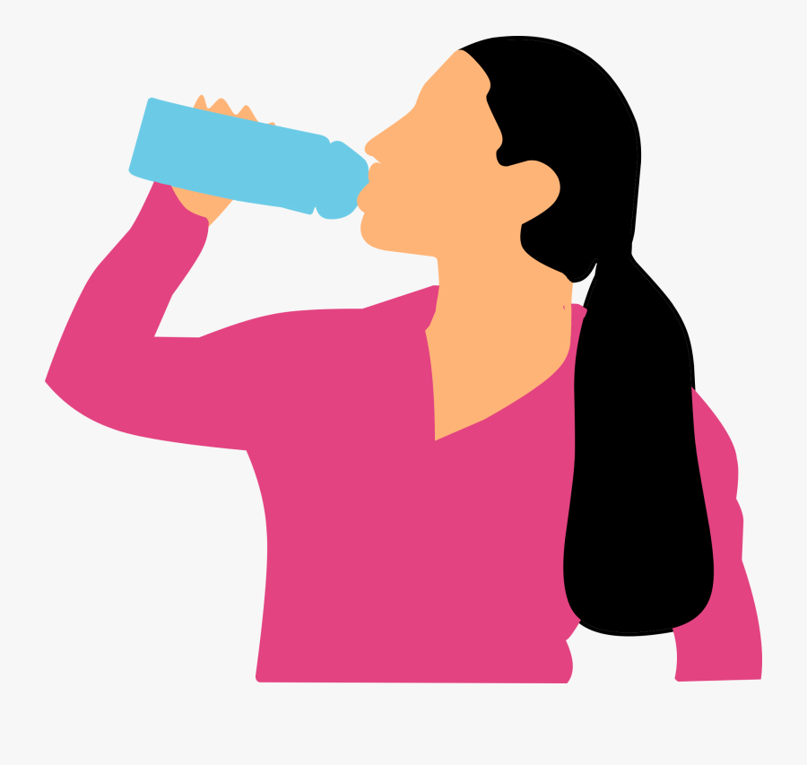 Clip Art Drinking Bottle Transprent Png - Drink Water Vector Png, Transparent Clipart