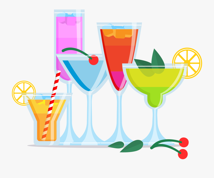Cocktail Garnish Juice Wine - Cocktail Clipart Transparent Background, Transparent Clipart