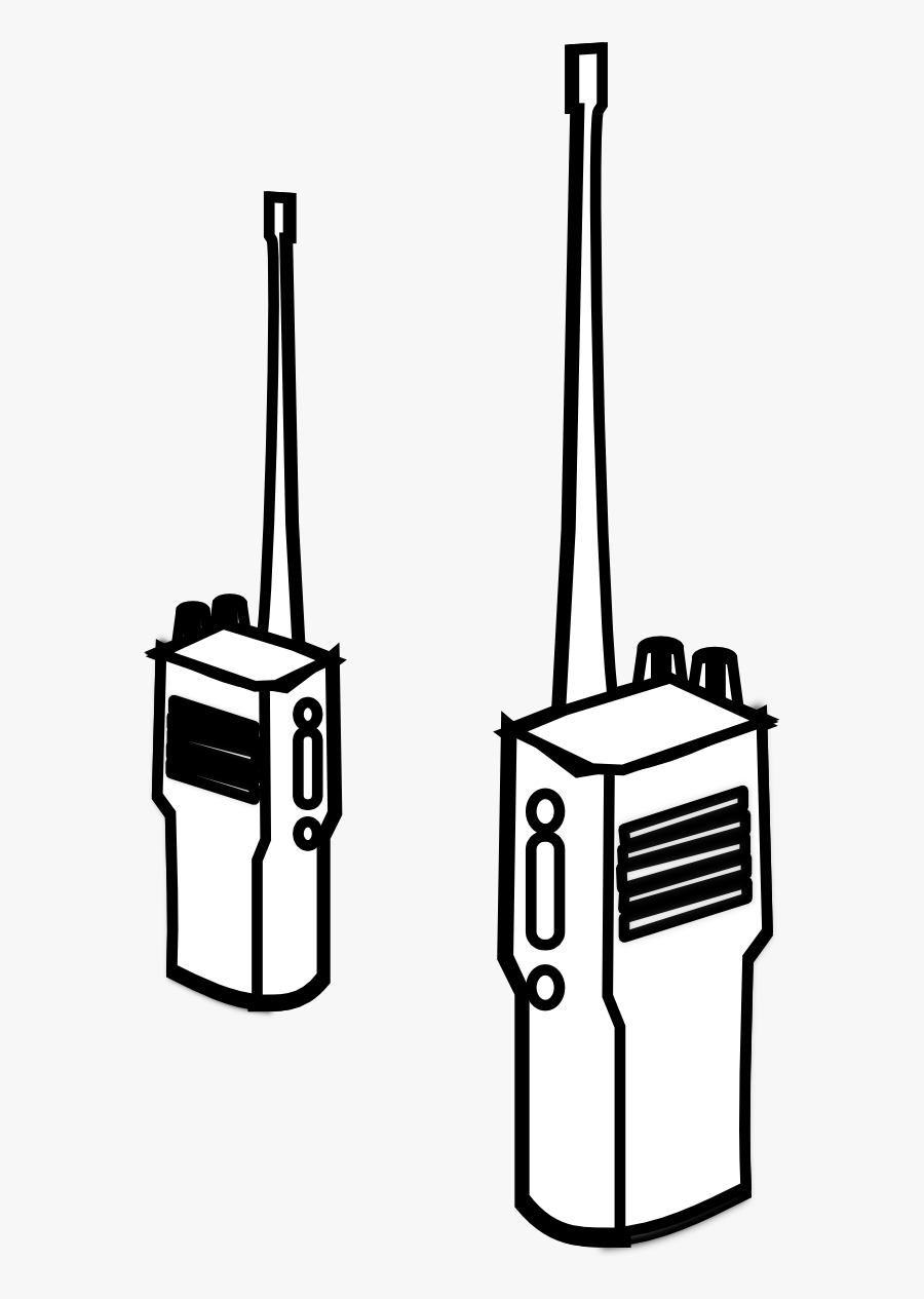 Radio Walkie Talkie Clipart , Png Download - Walkie Talkie Clipart Black And White, Transparent Clipart