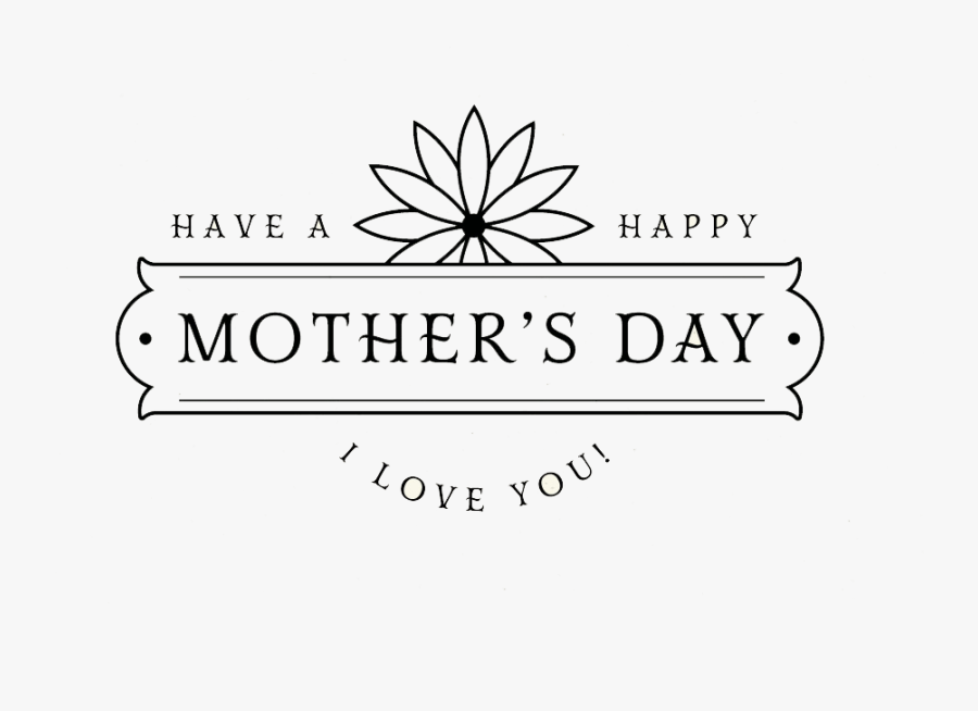Mother’s Day Png Transparent Images - Line Art, Transparent Clipart