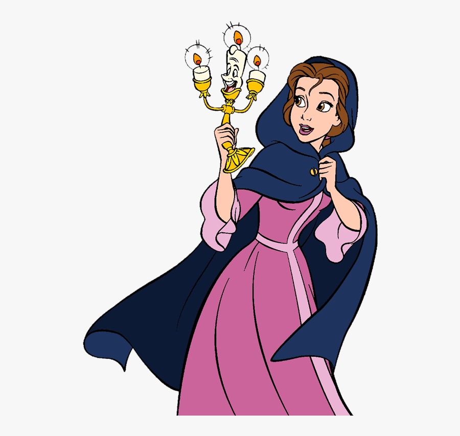 Belle And Lumiere Disney Clipart, Princess Belle, Beauty - Disney Belle And Lumiere, Transparent Clipart