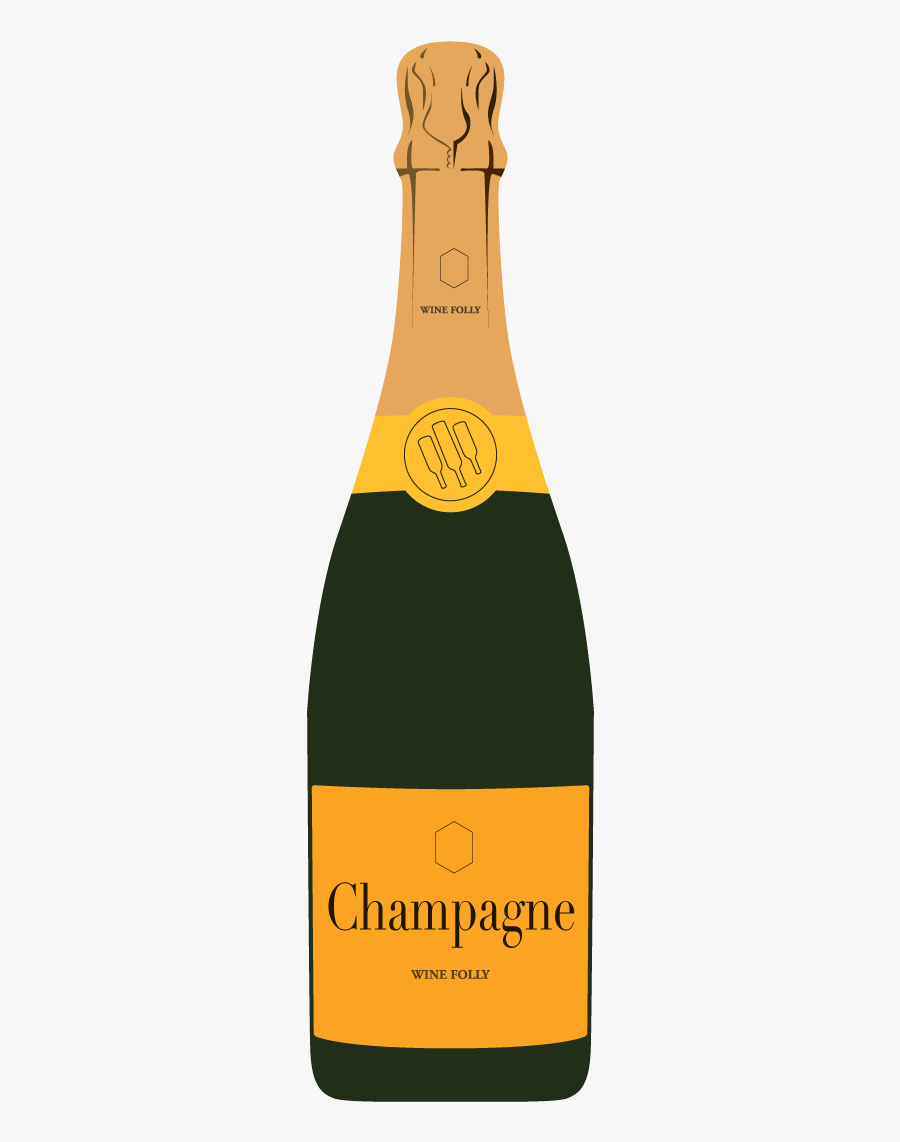 Champagne Vs Prosecco The Bottle Of Champagne Illustration , Free