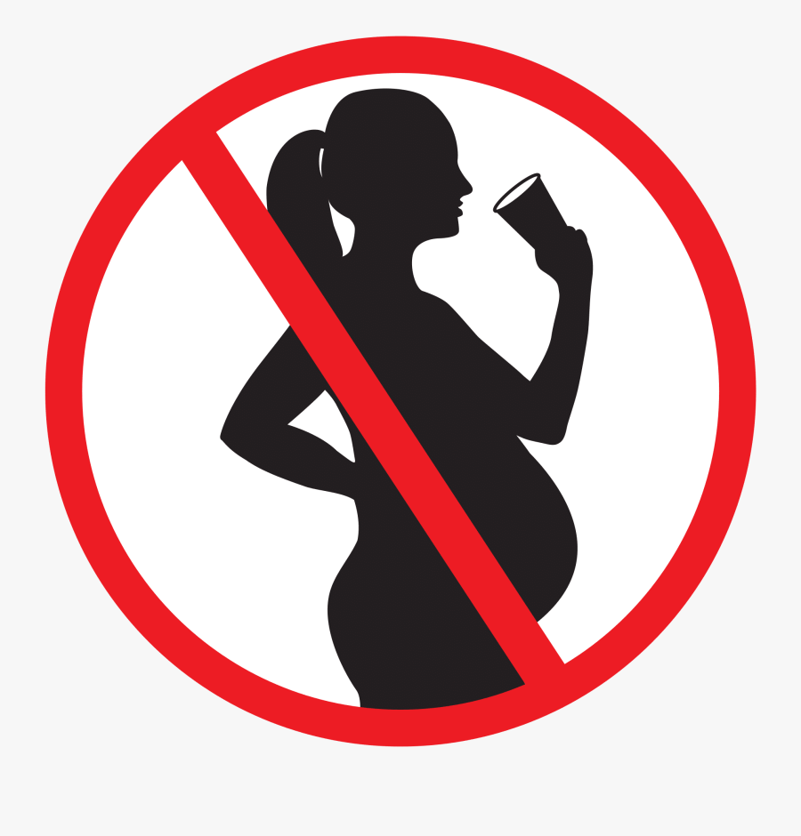 Do Not Drink While Pregnant - Pregnant Woman Alcohol, Transparent Clipart