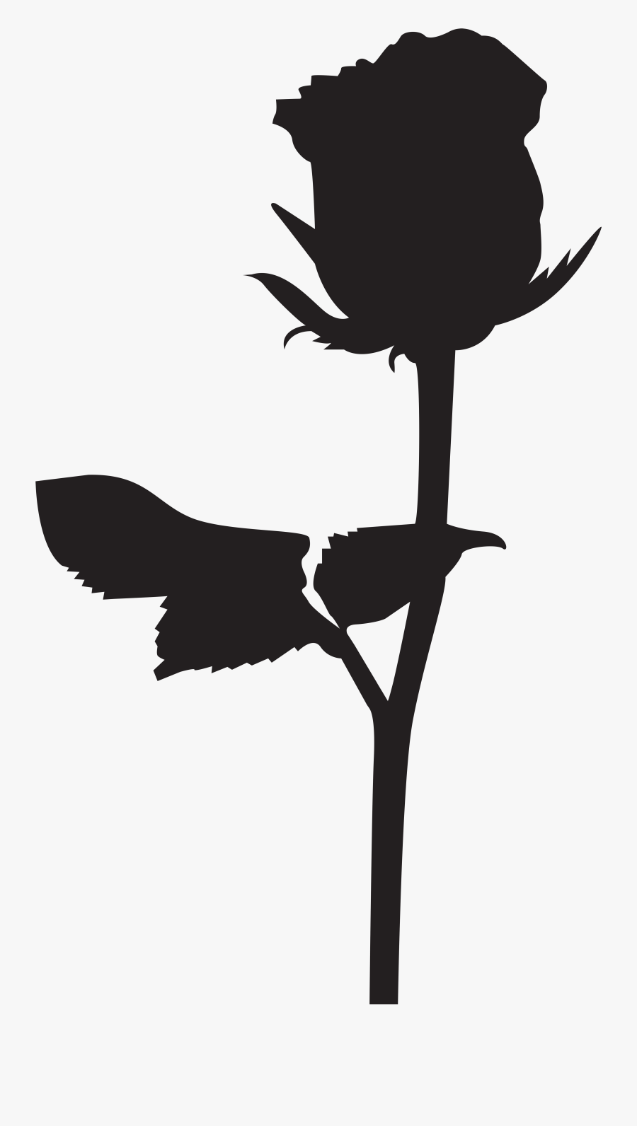Barn Silhouette Clip Art At Getdrawings - Silhouette Of A Rose, Transparent Clipart