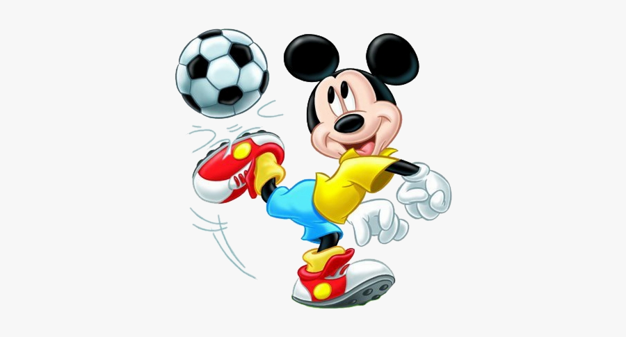 Soccer Clipart Minnie Mouse Mic Football Free Transparent - Mickey Football Png, Transparent Clipart