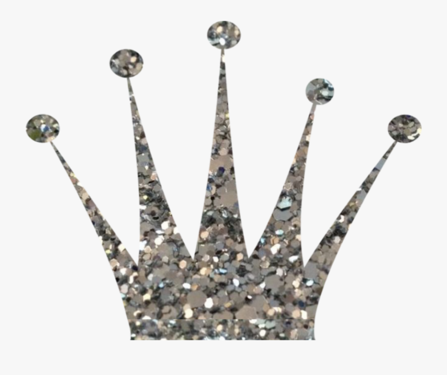 #mq #silver #glitter #crown #tiara - Silver Glitter Crown Clipart, Transparent Clipart