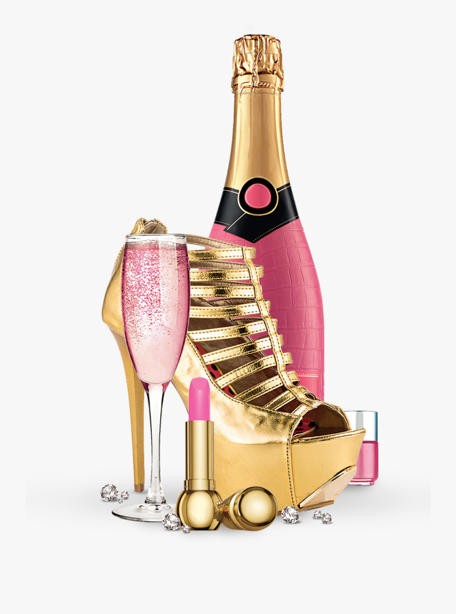 Champagne Cup Download Hd Png Clipart - Pink Champagne Bottle Png, Transparent Clipart