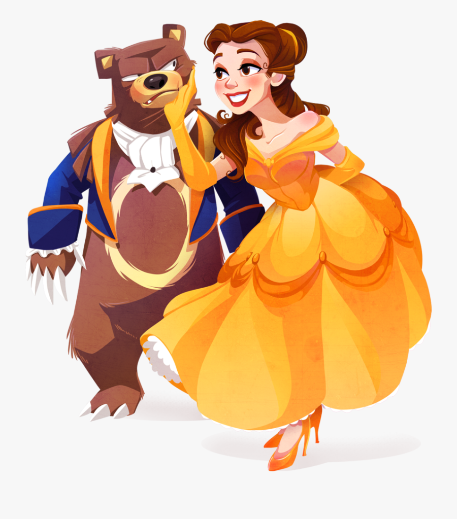 Belle Beast Together Clipart - Disney Pokemon Crossover, Transparent Clipart