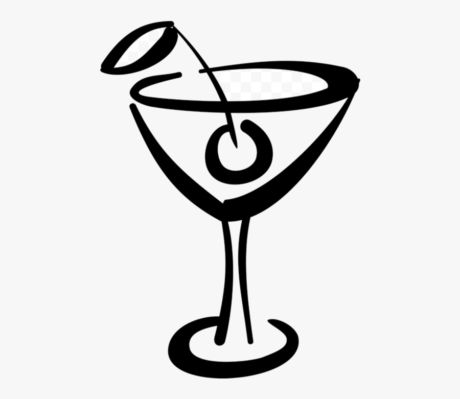 Alcohol Vector Illustration Of Mixed Drink Cocktail - Classic Cocktail, Transparent Clipart