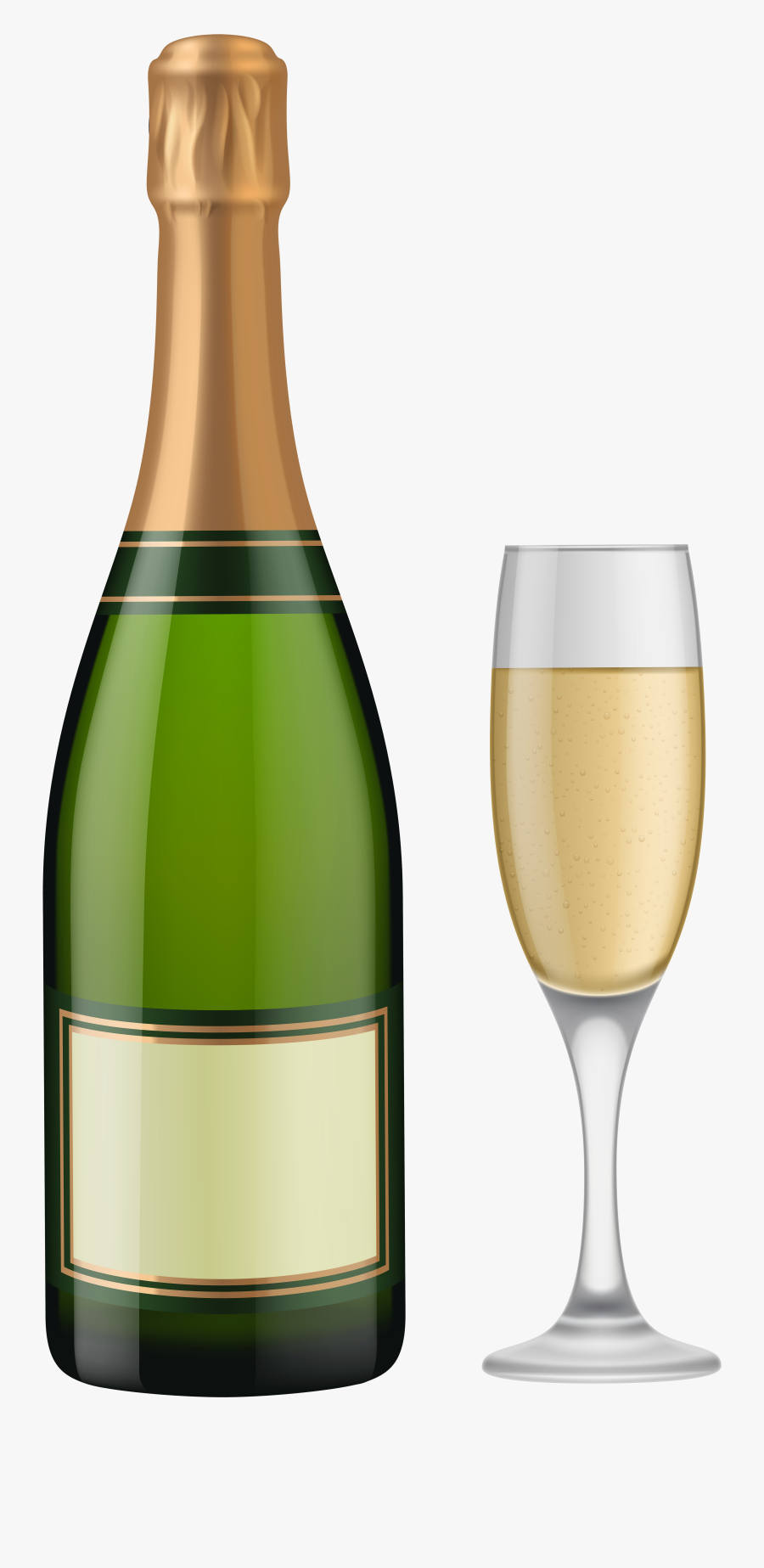 Clip Art Alcohol Vector Bottle - Transparent Champagne Bottle Clipart, Transparent Clipart