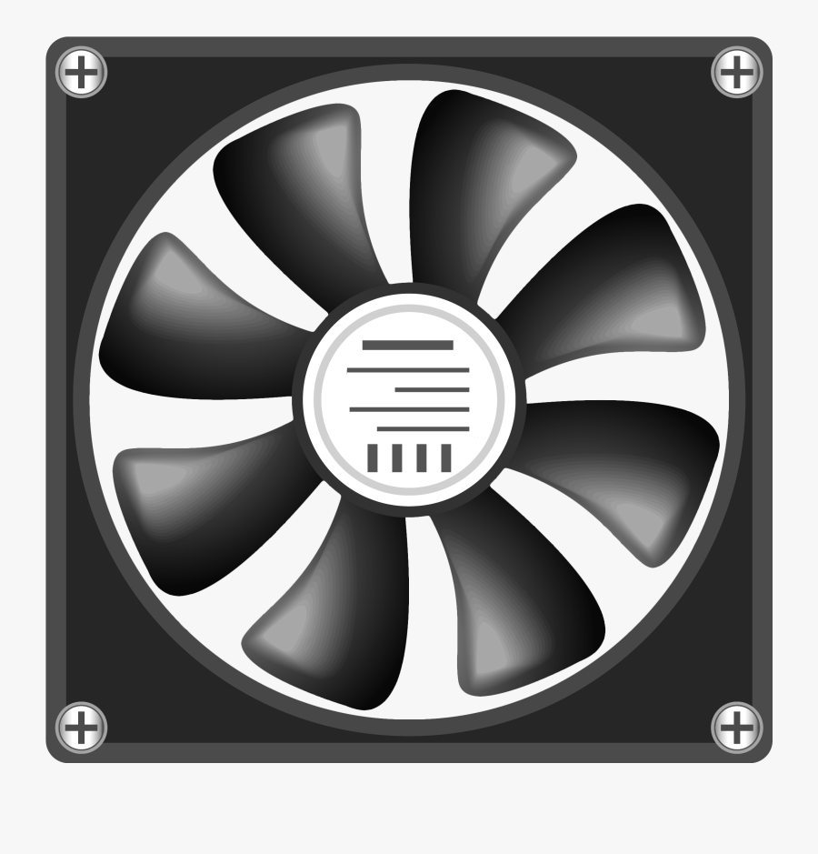 12v Computer Fan Png Clipart - Clip Art Pc Fans, Transparent Clipart