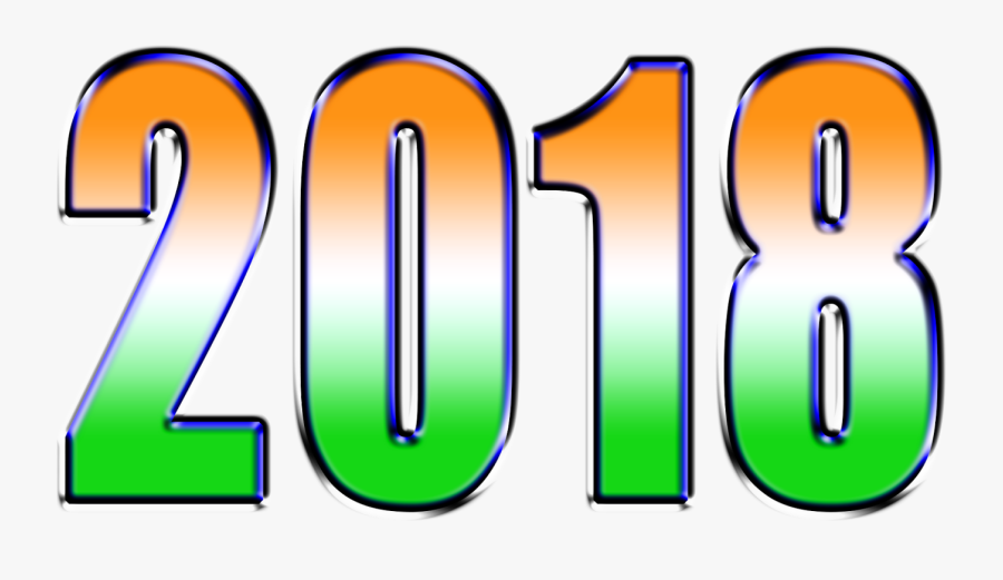 Clipart Download Clipart Happy New Year - Happy New Year 2018 3d Png, Transparent Clipart