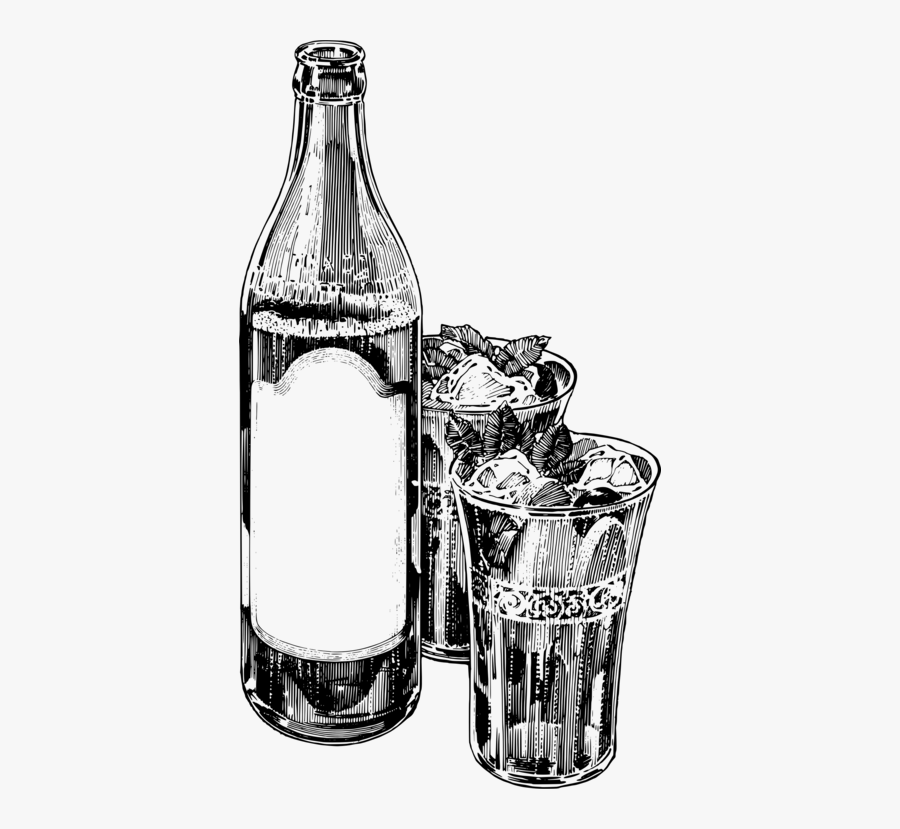 Alcohol,glass Bottle,liqueur - Glass Bottle, Transparent Clipart