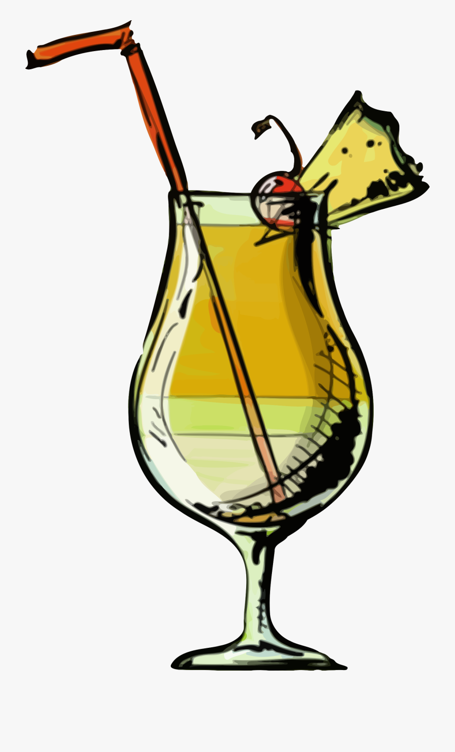 Transparent Cocktail Clipart - Pina Colada Icon Png, Transparent Clipart
