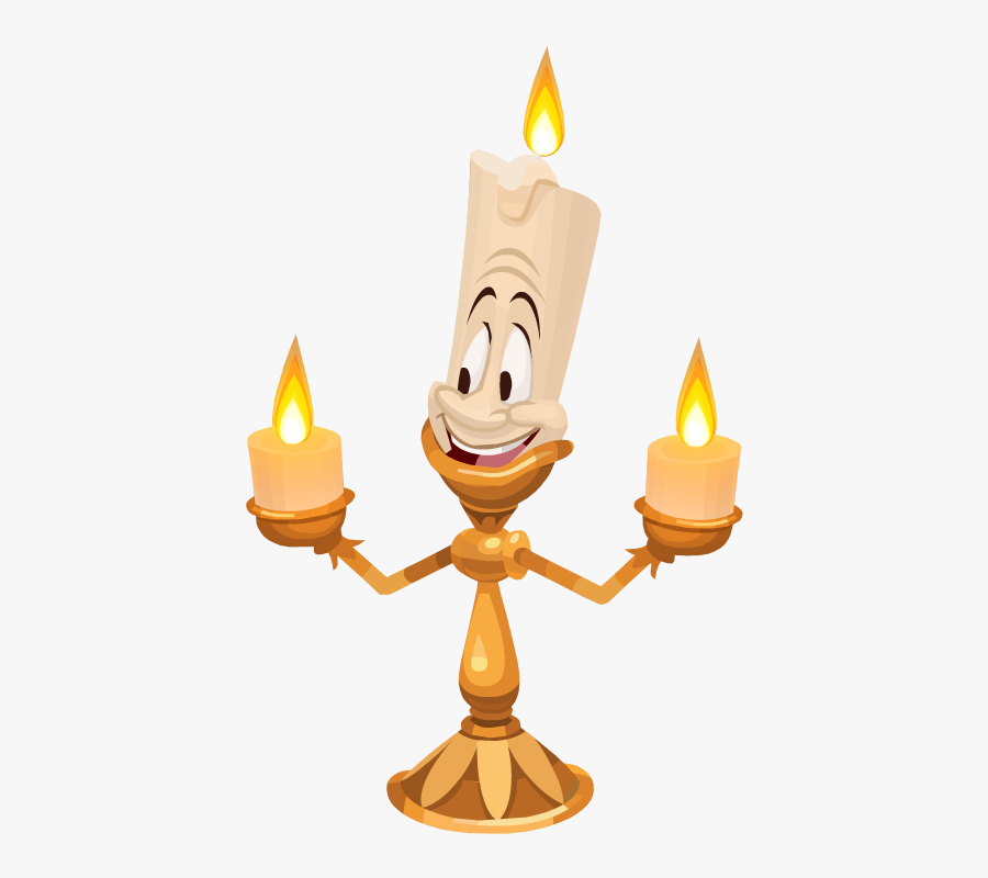 Index Of Kingdom Hearts - Beauty And The Beast Characters Lumiere, Transparent Clipart