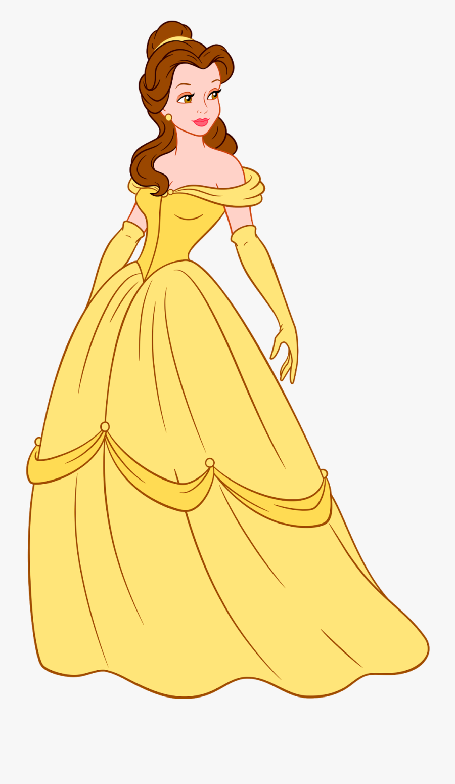 Belle Clip Art - Princess Belle Dress Clipart, Transparent Clipart