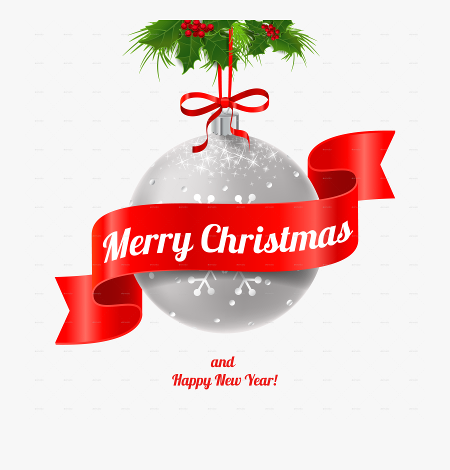 Clip Art Merry Christmas And Happy New Year Images - Merry Christmas & Happy New Year Png, Transparent Clipart