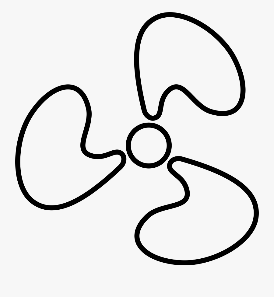 Clip Art Clip Ventilation Huge - Fan Symbol In Electrical, Transparent Clipart
