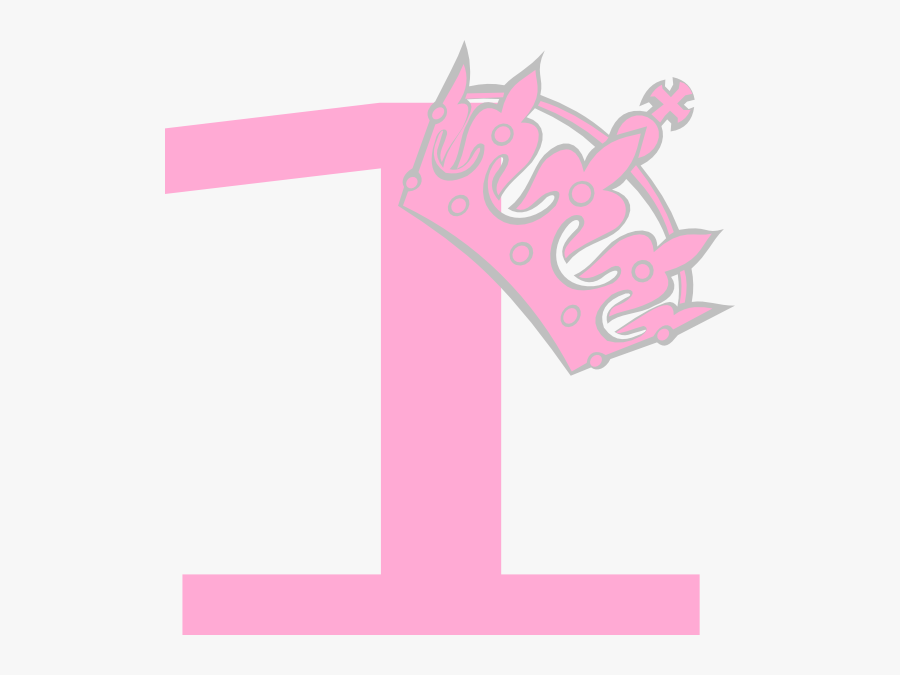 Svg Free One Tiara Clip Art - Transparent Background Pink Crown Png, Transparent Clipart