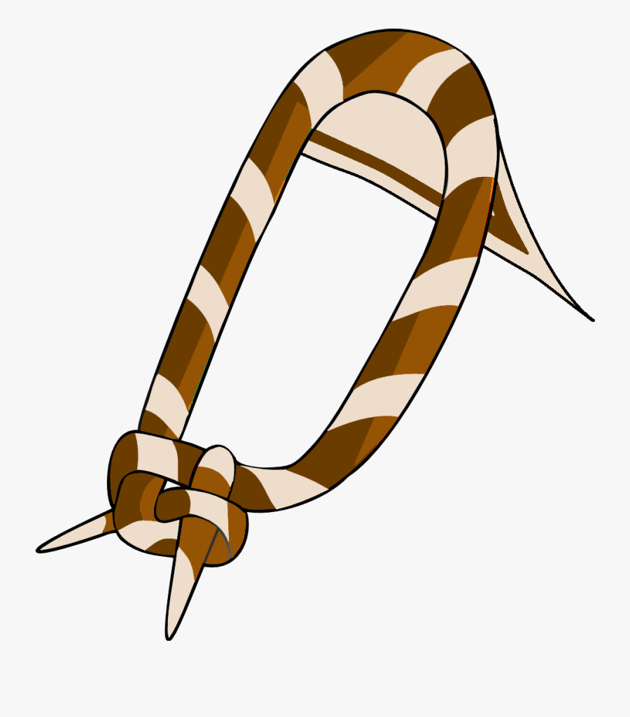 Scarf Clipart Scout - Black And White Scarf Boy Scout Png, Transparent Clipart