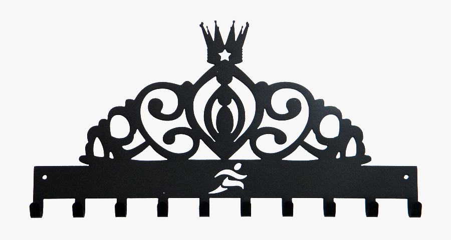 Disney Princess Tiara Runner Black Sparkle 10 Hook - Black Crown For Queen, Transparent Clipart