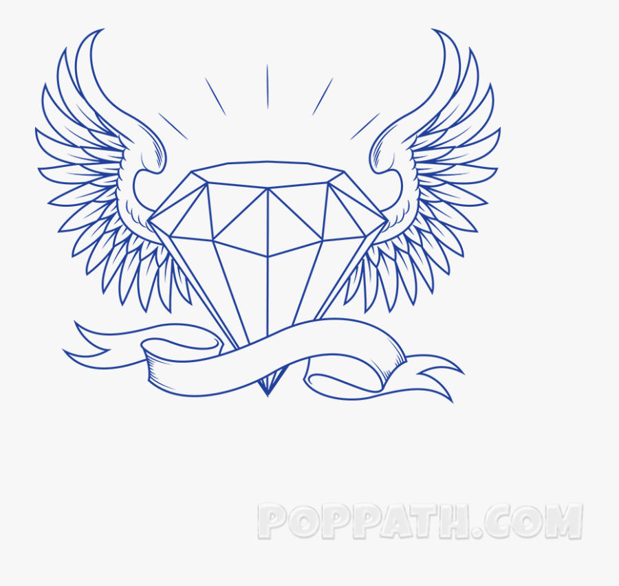 Drawn Diamond, Transparent Clipart