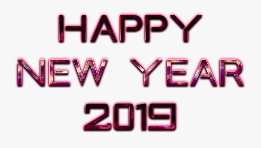 Transparent New Years Resolution Clipart - Happy New Year 2019 Transparent, Transparent Clipart