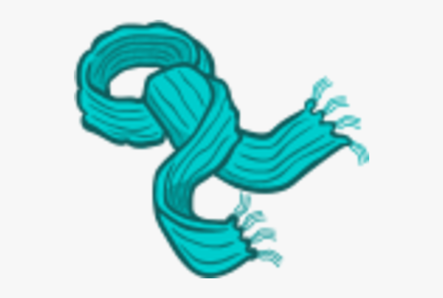 Scarf Coloured - Red Scarf Clipart, Transparent Clipart