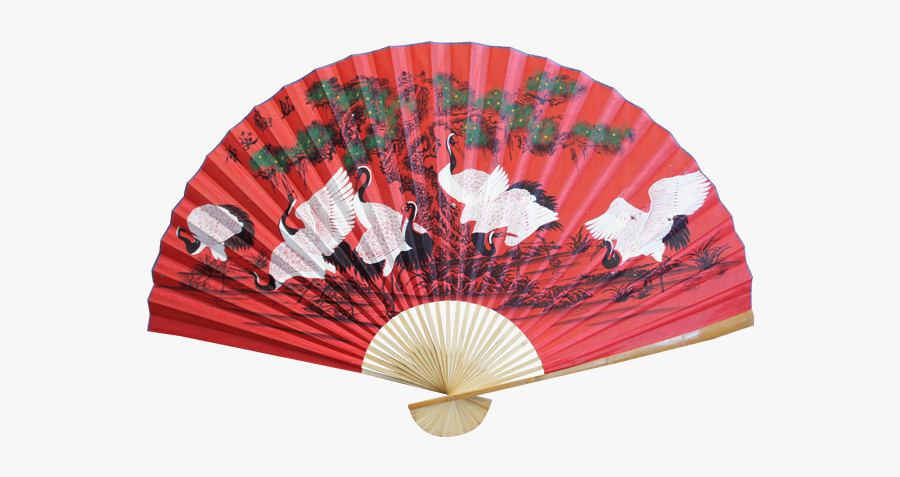 Chinese Paper Fan Png, Transparent Clipart