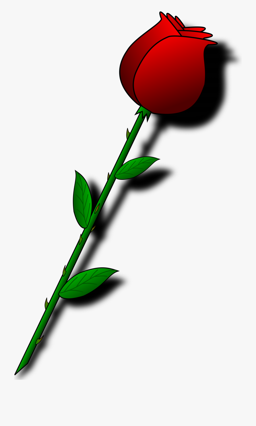 Clipart - Valentines Day Cartoon Roses, Transparent Clipart
