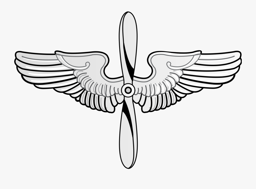 Prop And Wings - Air Force Flight Surgeon Badge, Transparent Clipart