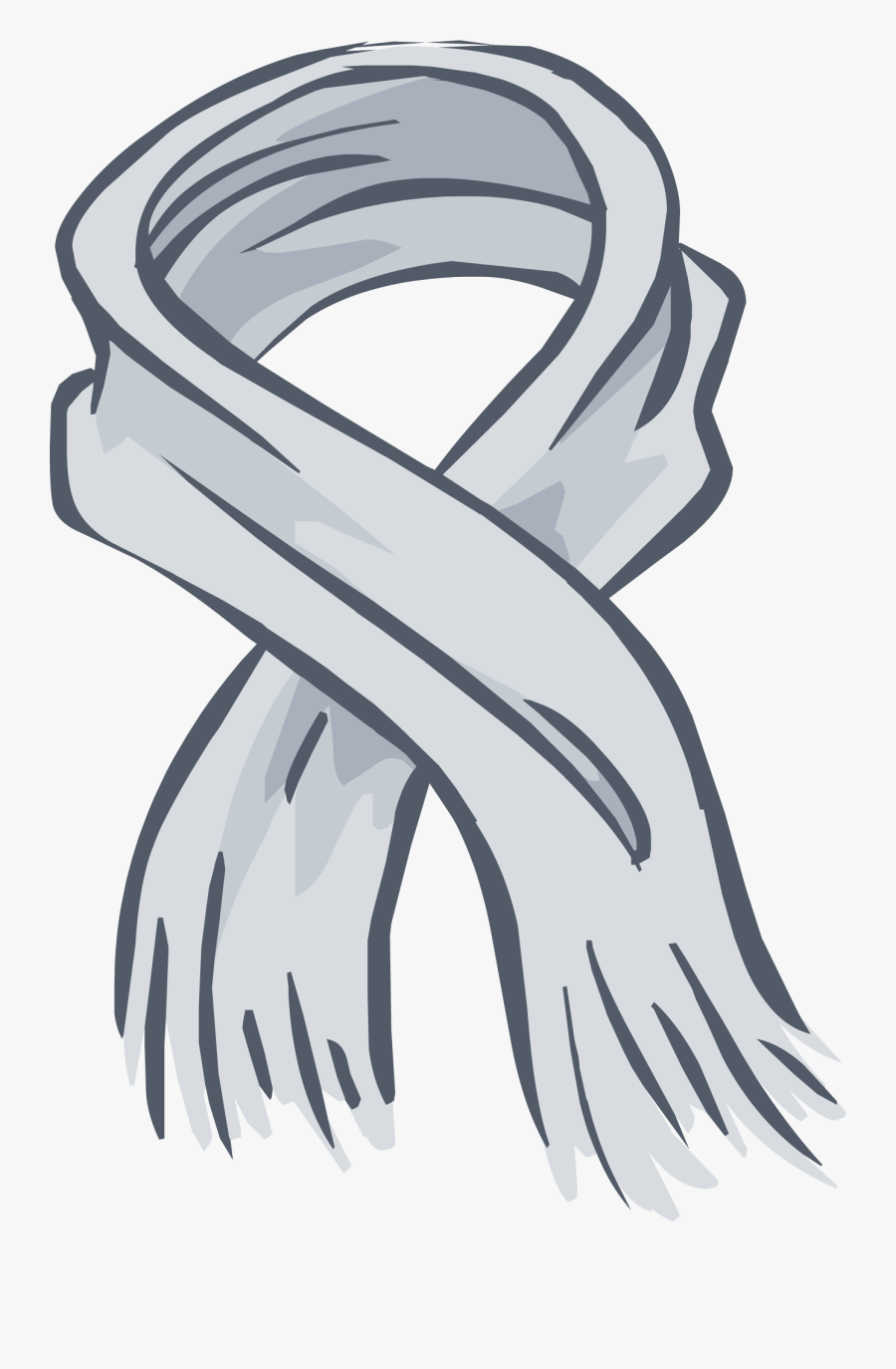 Heather Grey Scarf Png Image, Transparent Clipart