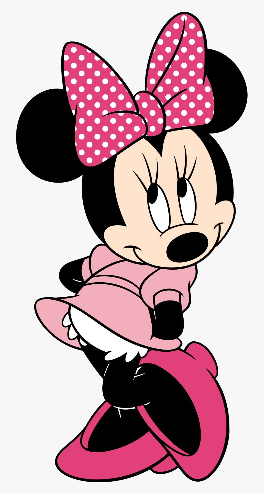 Minnie Mouse Morada, Transparent Clipart