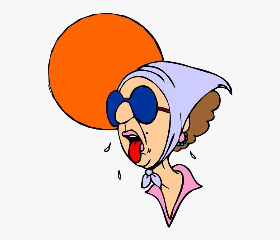 Hot Weather Sun Fan Clipart - Clip Art Hot, Transparent Clipart