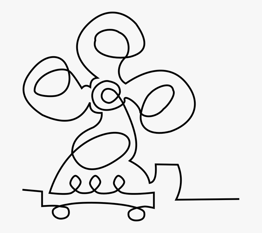 Fan, House, Clipart - Kipas Art Hitam Putih, Transparent Clipart