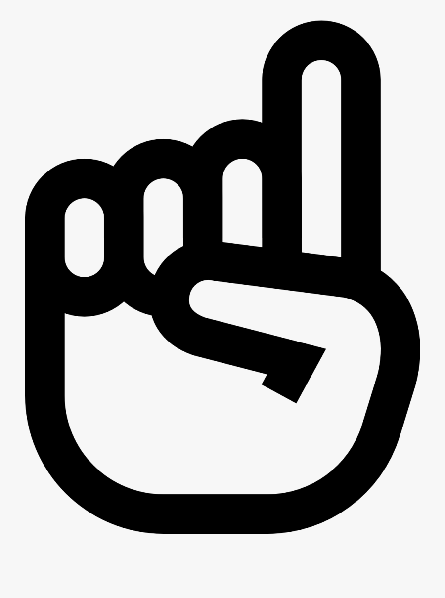 Png Foam Finger Transparent Foam Finger - But Icon Png, Transparent Clipart