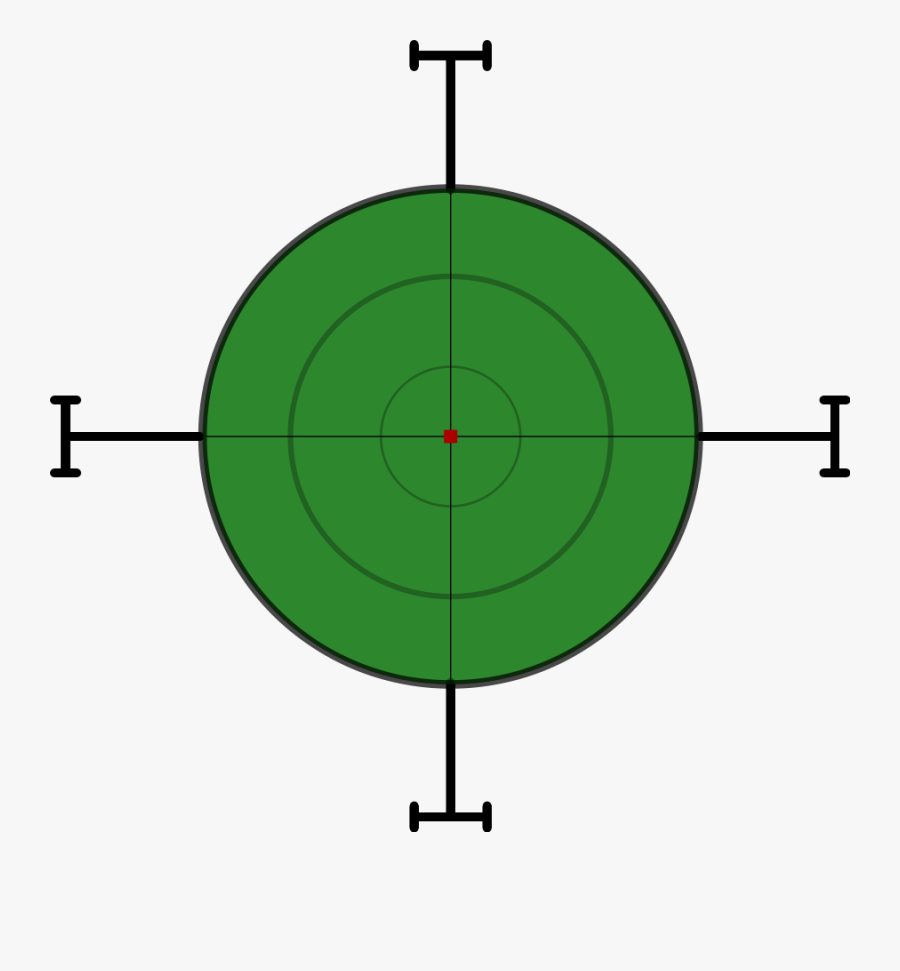 Target - Clipart - Green Lazer Target Png, Transparent Clipart