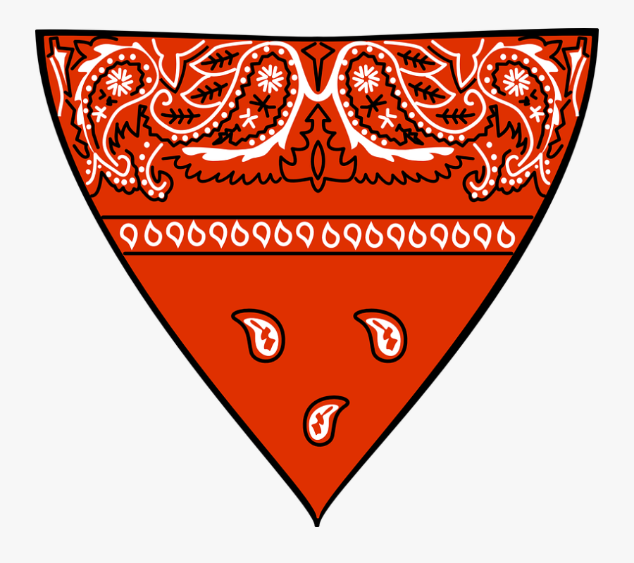 Bandana Clipart Neckerchief - Blue Bandana Transparent Background, Transparent Clipart