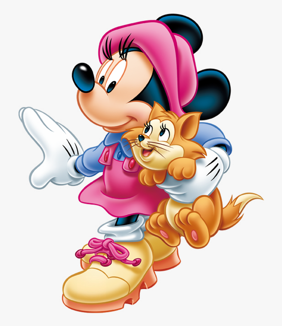 Transparent Minnie Mouse Clipart - Mickey Mouse Cartoon Character, Transparent Clipart