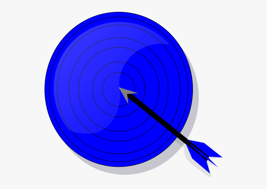 Blue Target Svg Clip Arts - Circle, Transparent Clipart