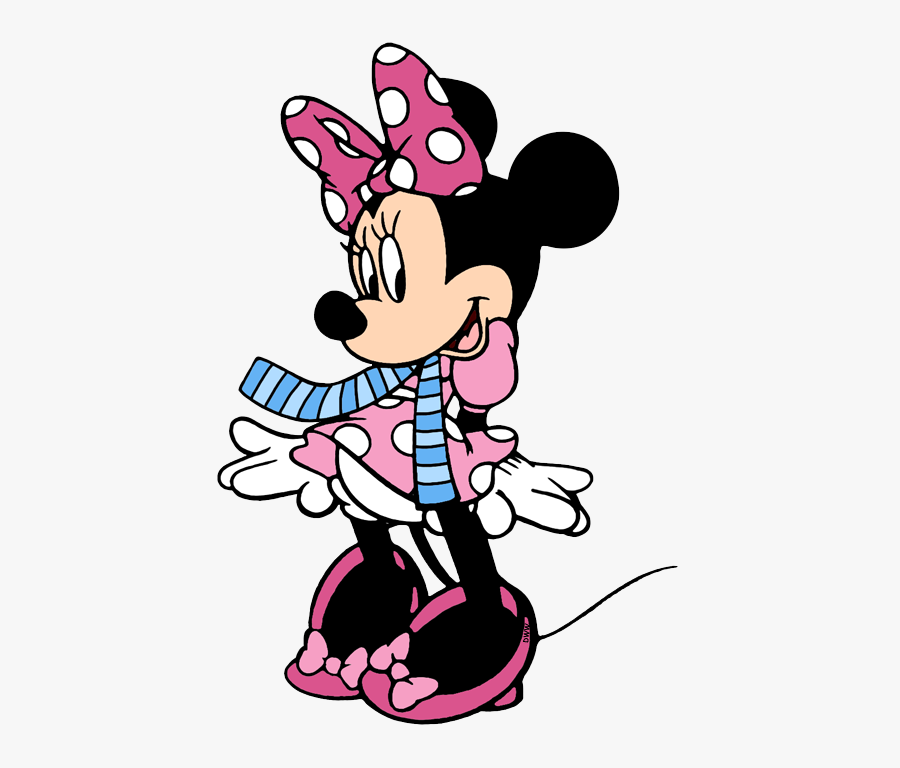 Winter Clipart Minnie Mouse - Minnie Mouse Bulat Png, Transparent Clipart