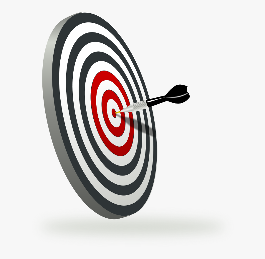 A Target With A Dart Svg Vector File, Vector Clip Art - Darts Png, Transparent Clipart