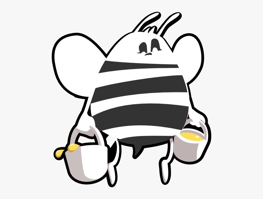 Archery Target Clipart - Black And White Cartoon Clipart Bee Png, Transparent Clipart