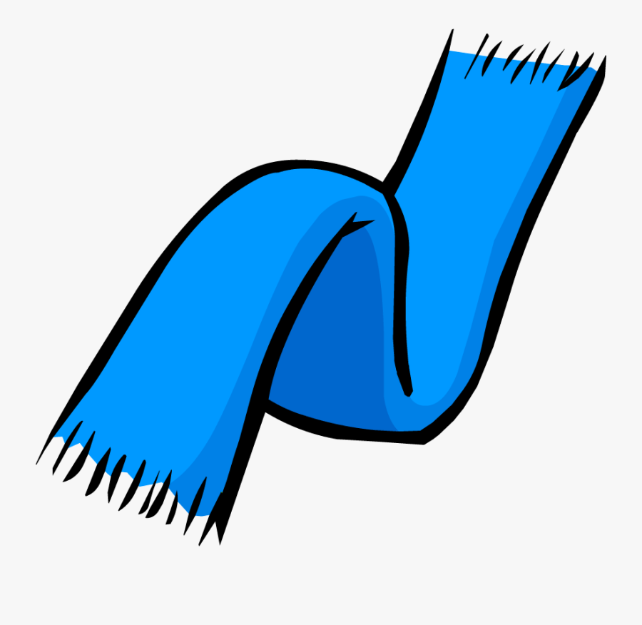 Scarf Clipart Shoe Coat - Blue Scarf Clipart, Transparent Clipart