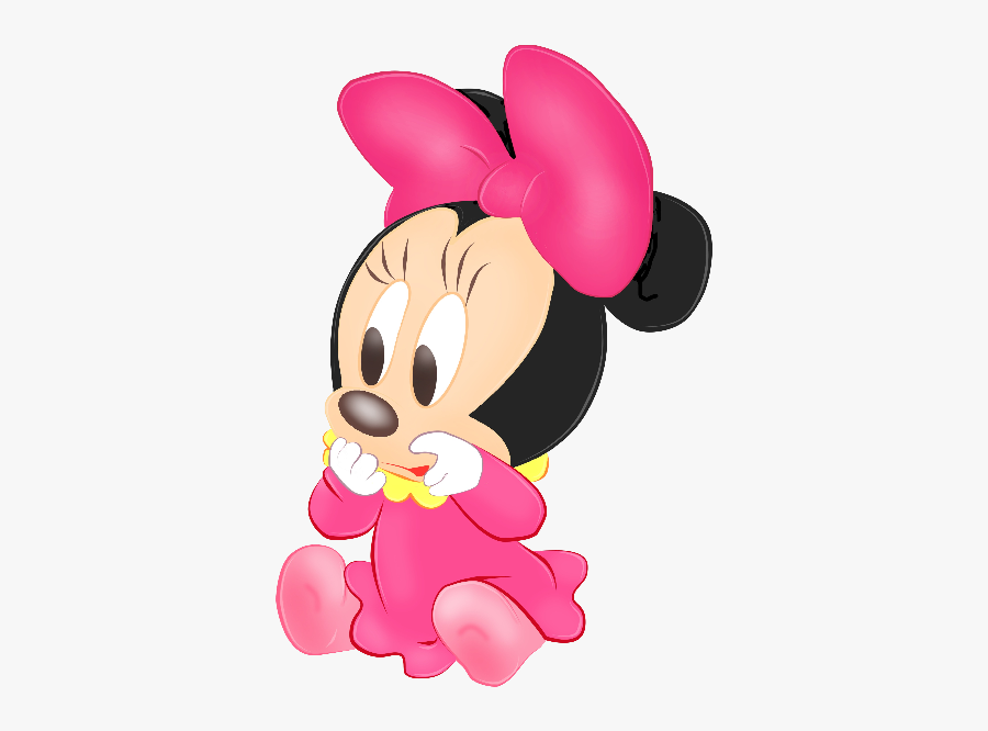 Minnie Baby Png - Pink Minnie Mouse Baby, Transparent Clipart