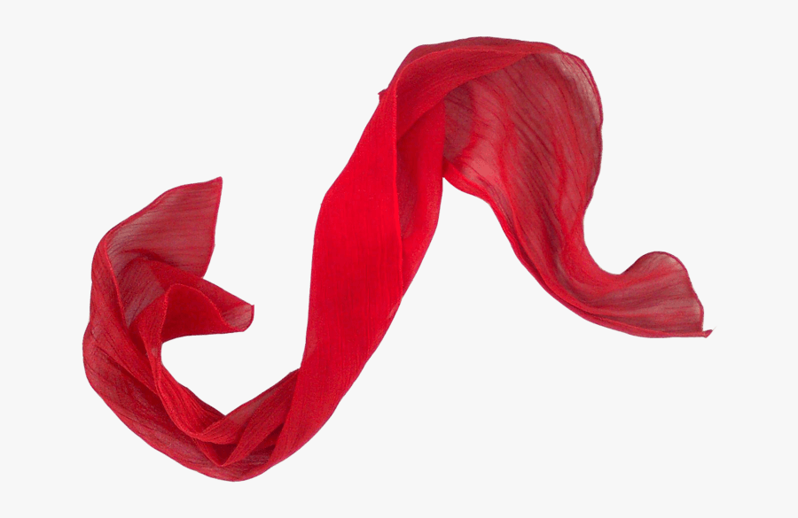 Scarf Clipart - Red Scarf Flying Png, Transparent Clipart